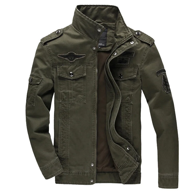 

Spring Autumn Men's Bomber Jacket Casual Male Army Military Tactical Coats Baseball Slim Outwear Windbreaker Tooling Jackets