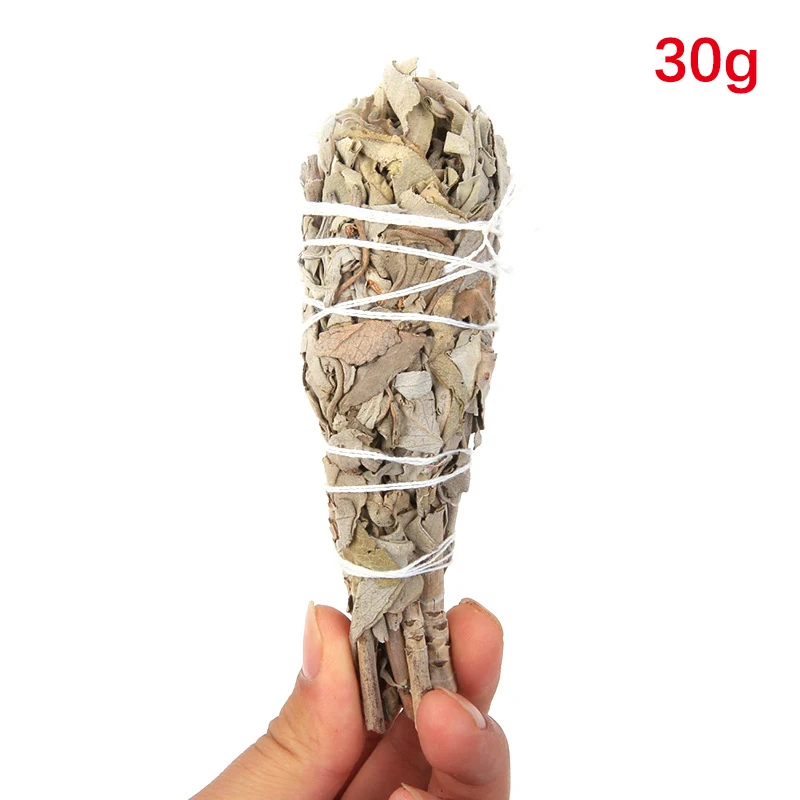 

Natural White Sage Bundle Smudge Sticks Pure Grass Indoor Purification Smoky Grass Cleaning Reiki Environment Aromatherapy