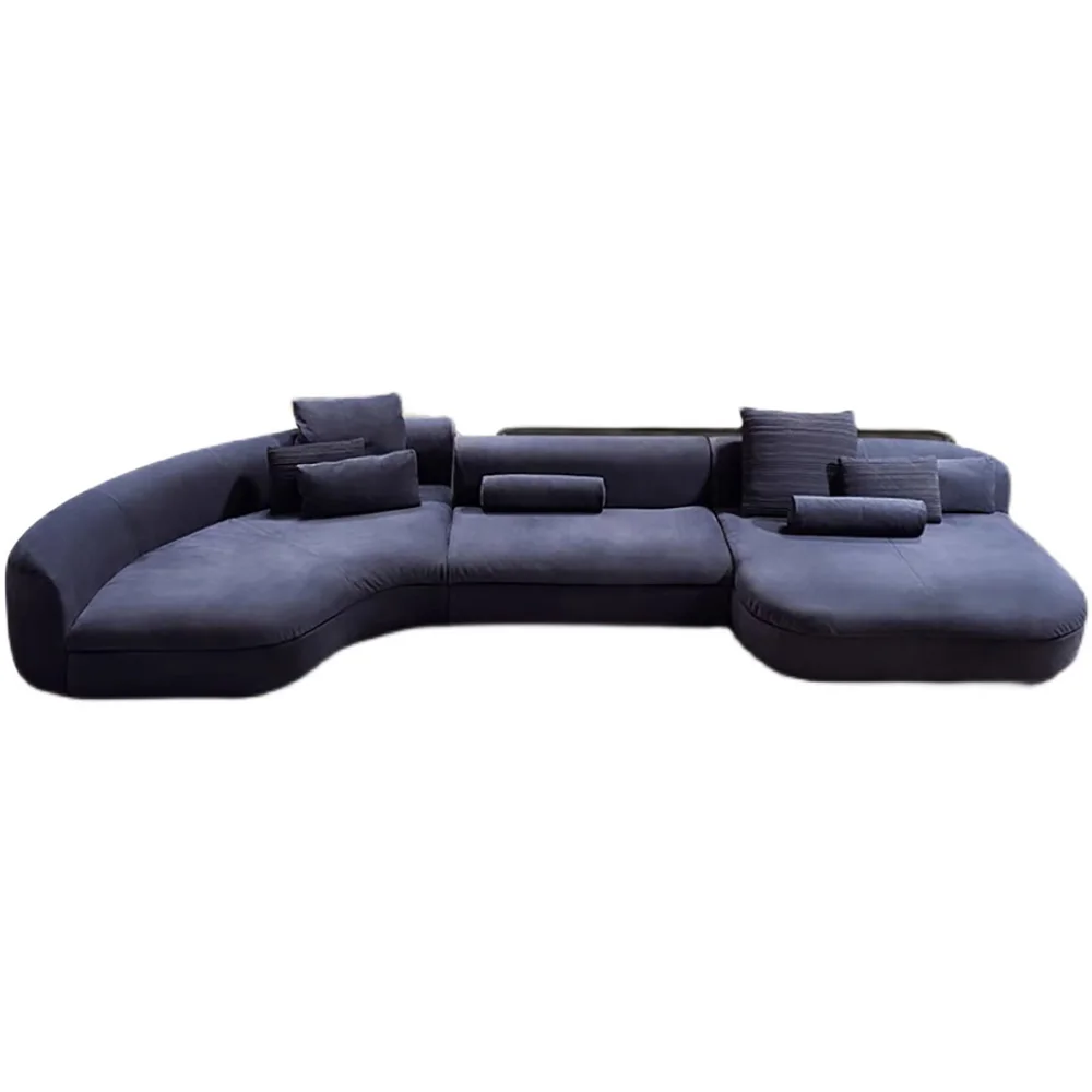 

Curved Combination Sofa Creative Villa Size Apartment High-End Club Negotiation Business Furniture
