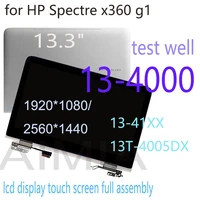 original 13 3 inch lcd screen for hp spectre x360 g1 g2 13t 4005dx 13 41xx 13 4000 lcd display touch screen complete assembly