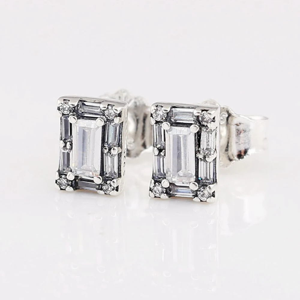 Серьги-гвоздики из стерлингового серебра 925 пробы с классическими пожеланиями и