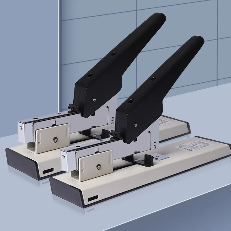 Heavy Duty Stapler Machine Commercial Hand-held Adjustment 100-200 Sheet School Office Binding Supplies with 1000 Staples