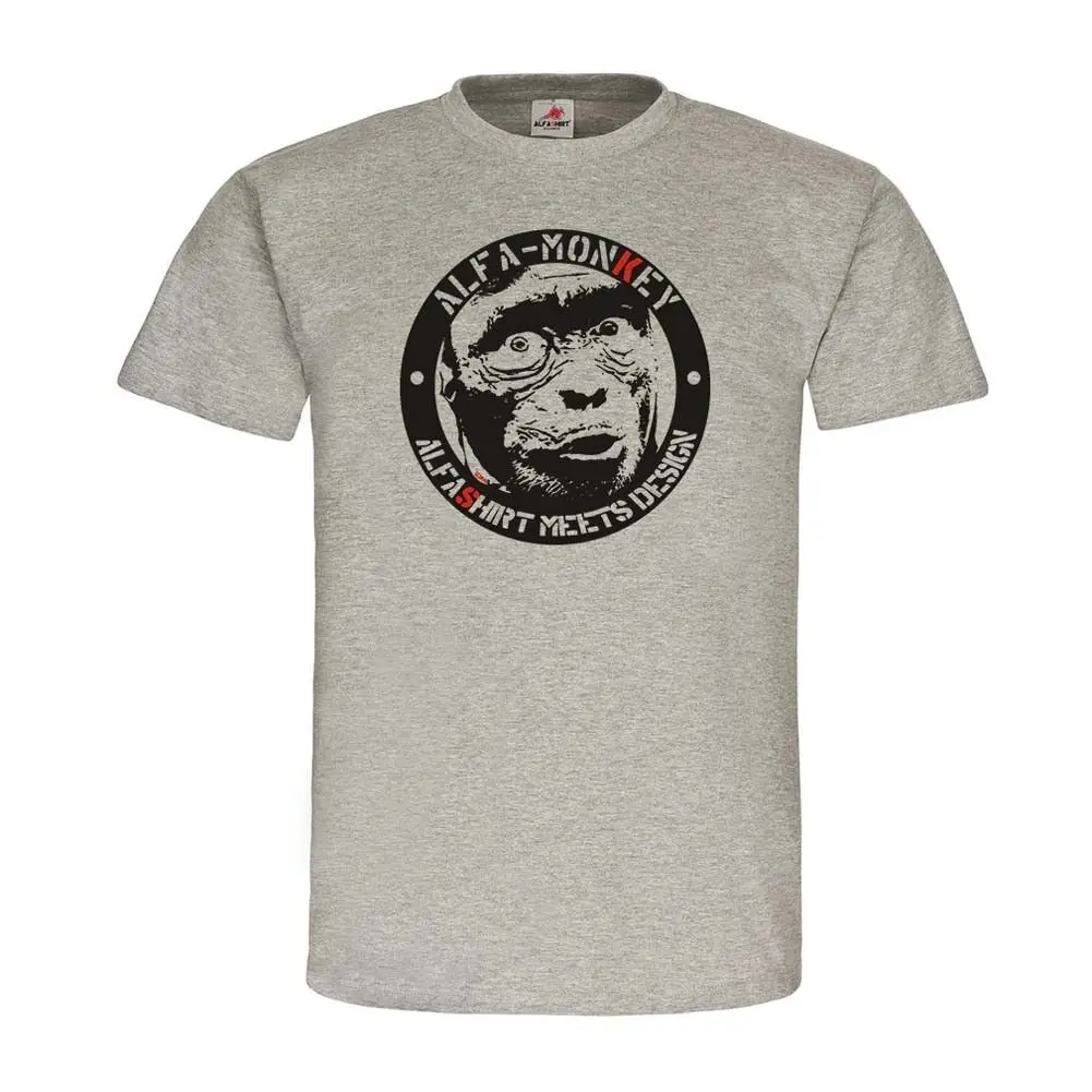 AlfaMonkey соответствует дизайну стиля Alfashirt смешной юмор футболка 23928