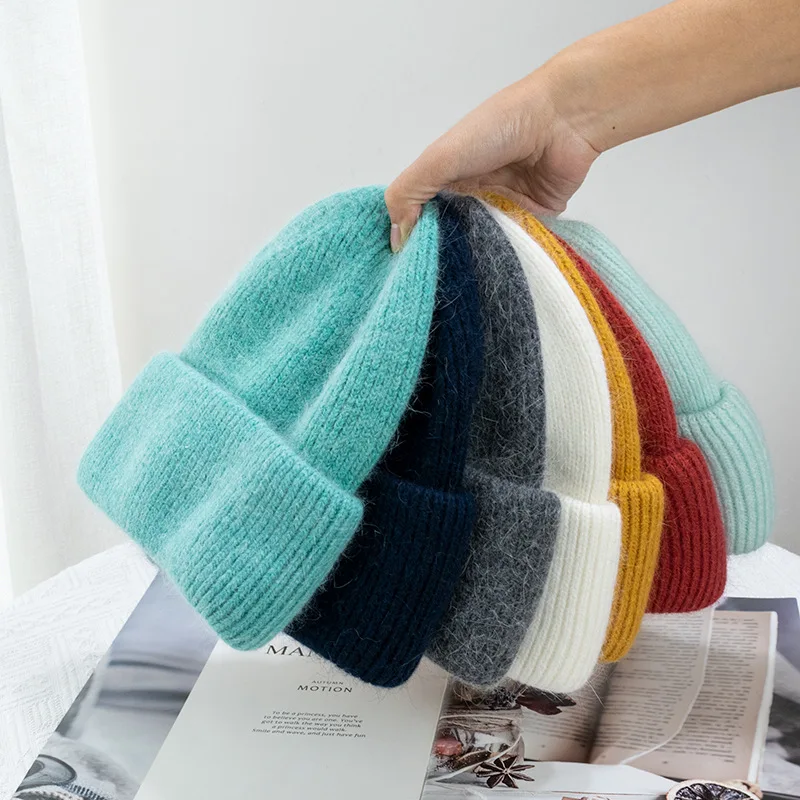 Новая зимняя корейская версия ярких цветов с кроличьим мехом модная простая