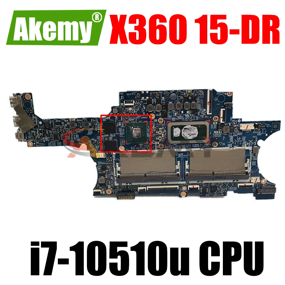 

For Hp X360 CONVERT 15-DR Laptop Motherboard With i7-10510u L63888-601 L63888-001 18748-1 448.0GB12.0011 DDR4