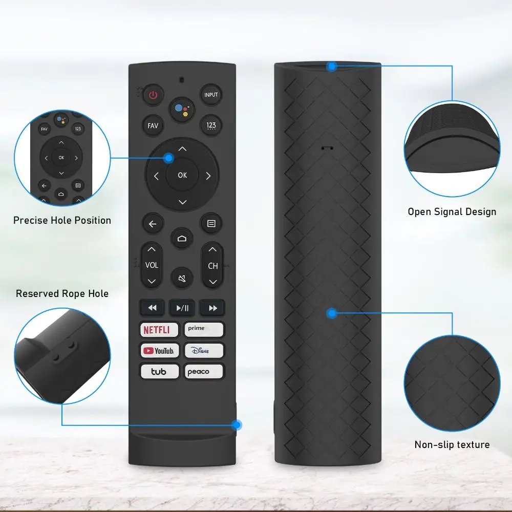 Силиконовый защитный чехол для Hisense F3F80H ZDB 1210320 Прочный мягкий пульт