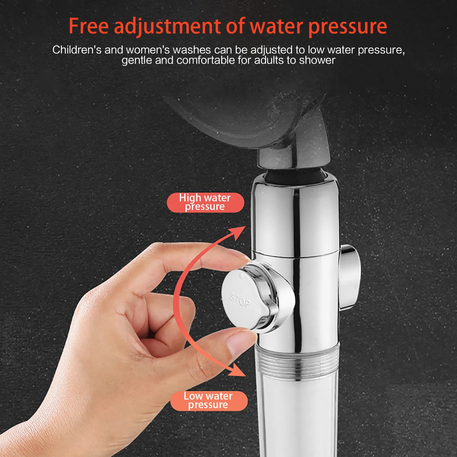 Ручная Лейка для душа высокого давления 3 мощных насадки кронштейн подачи воды с