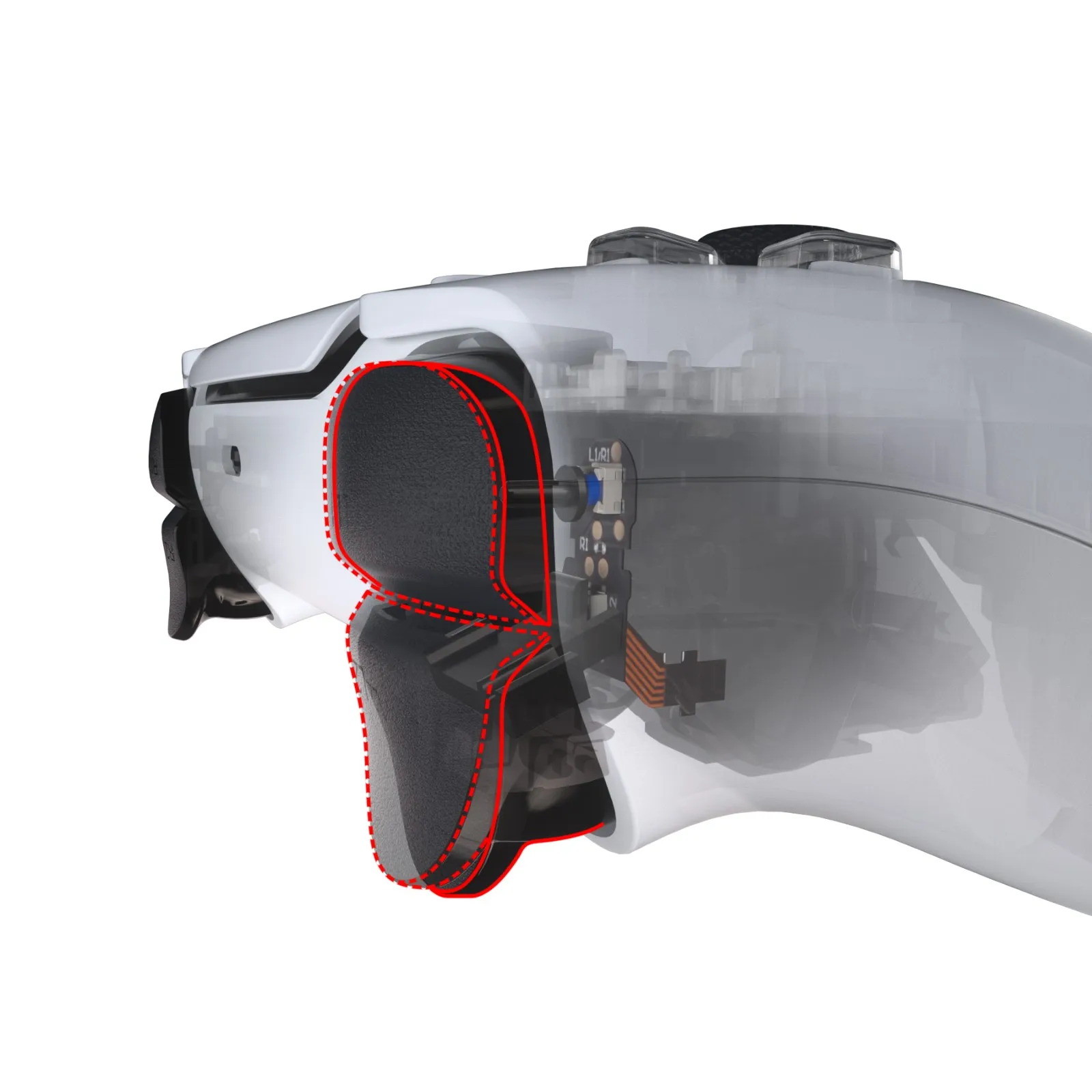 Экстремальная тактильная версия кистевой триггер для волос Наплечные кнопки