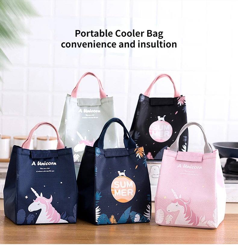 

Портативная сумка-холодильник, пакет для льда, Ланч-бокс, изоляционный пакет, термоизоляционные сумки для пикника, сумка для женщин, девочек...