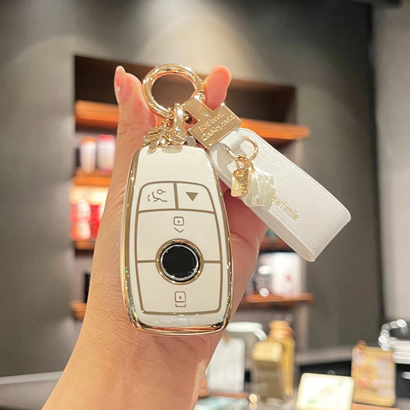 Чехол из ТПУ для автомобильного ключа с дистанционным управлением для Mercedes Benz GLE 450 S450 G GLS 580 S560 CAL35 GLA250 G63 CLA A220 AMG S63 Coupe AMG C63S