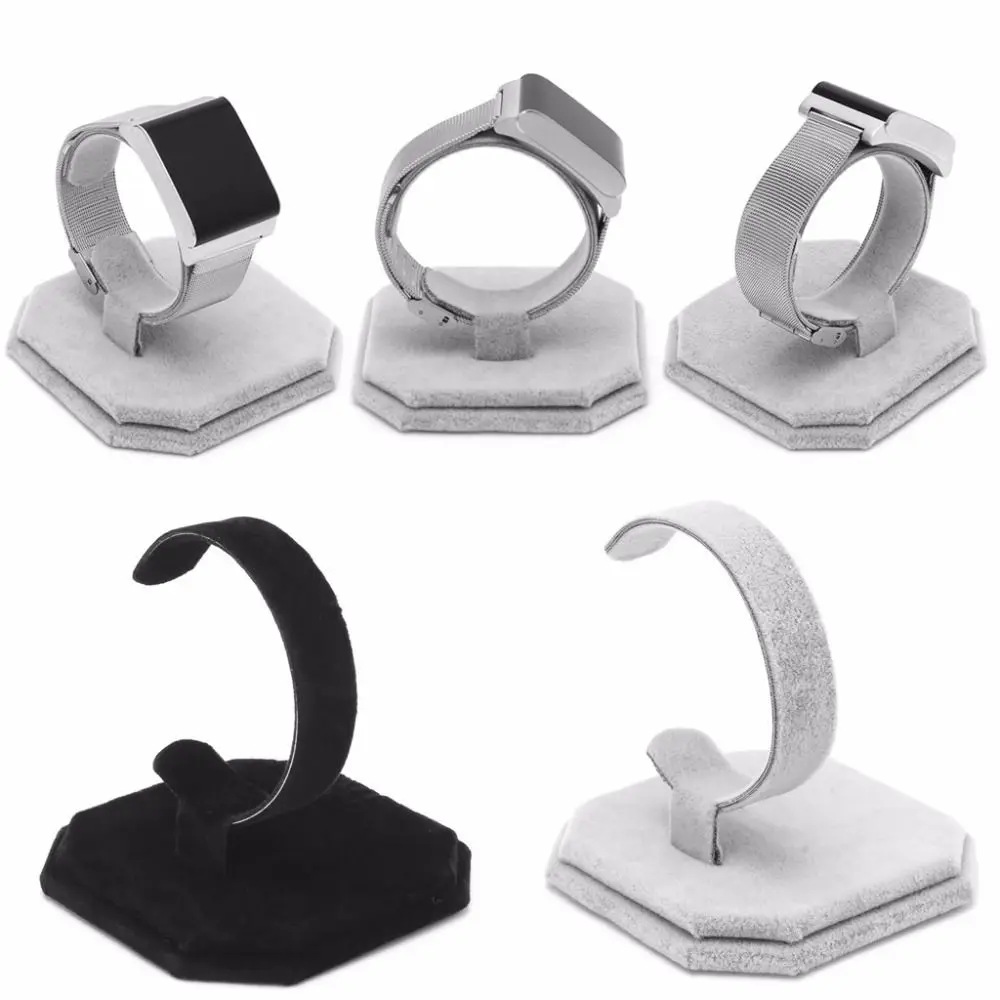 

Organizer Display Stand Girls Velvet C Type Jewelry Stand Bangle Display Organizer Bracelet Holder Watch Display Rack