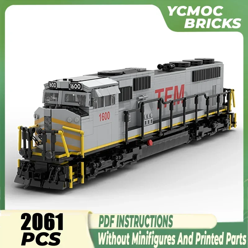 Строительные блоки Moc TFM SD70MAC модель локомотива технология кирпичи сделай сам
