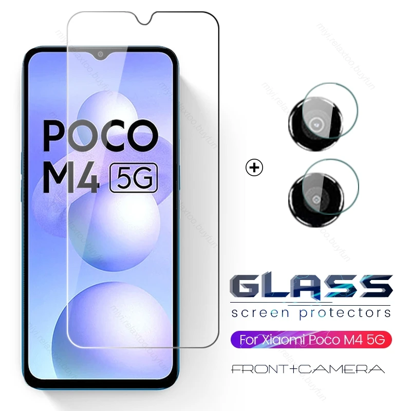 

Защитное стекло 1To2 для Xiaomi Poco M4, зеркальное стекло для камеры Poko Little M 4 Pocom4 5G MZB0BRZIN, 6,58 дюйма, Защитная пленка для экрана, защитная пленка
