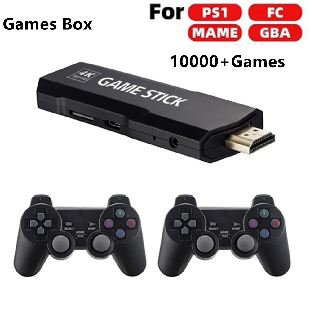 

4K HD PSP домашняя с телевизором Двойная беспроводная ручка для четырех человек Игровая приставка Встроенная портативная игровая консоль 10000 ...