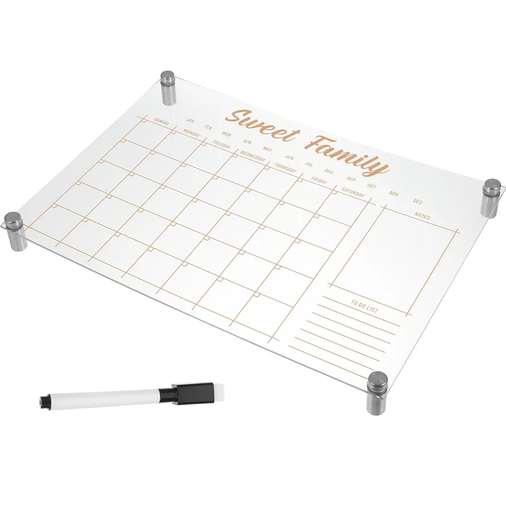 

Weekly Planner Board Wall Stickers Office Practical Message Planning Display Acrylic Note Multifunctional Students School Memo