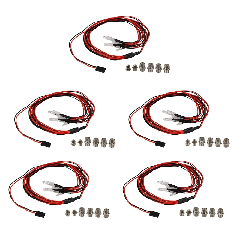 

Комплект из 30 светодиодный светильник, 2 белых 2 красных 2 синих для 1/10 1/8 Traxxas HSP SCX10 D90 HPI радиоуправляемых автомобилей