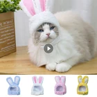 Шляпа в виде кота и кролика для домашних питомцев, собак маленького и среднего размера, Тедди, Бишон, головной убор, товары для рукоделия