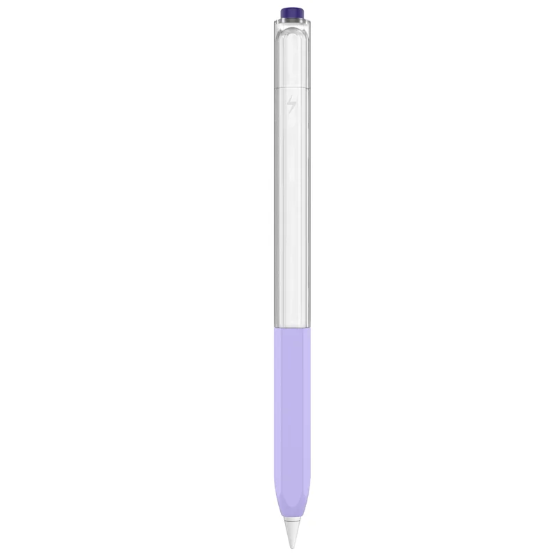 2 Case Touch Pad Stylus Pen Protective Cover Silicone Case Sleeve Portable Pouch Si Case Cover-purple