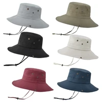 fisherman hat mesh holes wide brim hat breathable hiking boonie hat sun hat camping equipments outdoor tools for hiking fishing