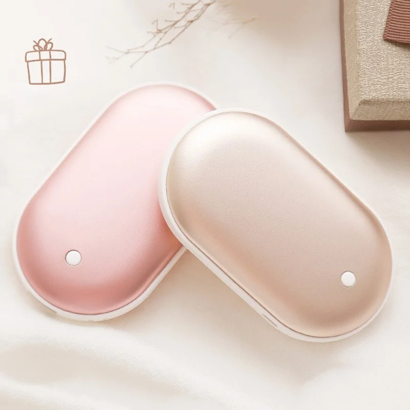 

Cobblestone Mini Hand Warmer Double-sided Heating USB Power 2400mAh Portable Handy Warmer Electric Heater Pocket Warm 5 Hours