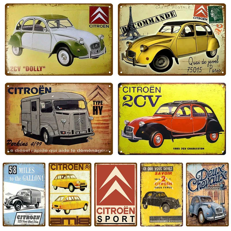 Классические автомобильные знаки винтажная потертая ржавчина металлический