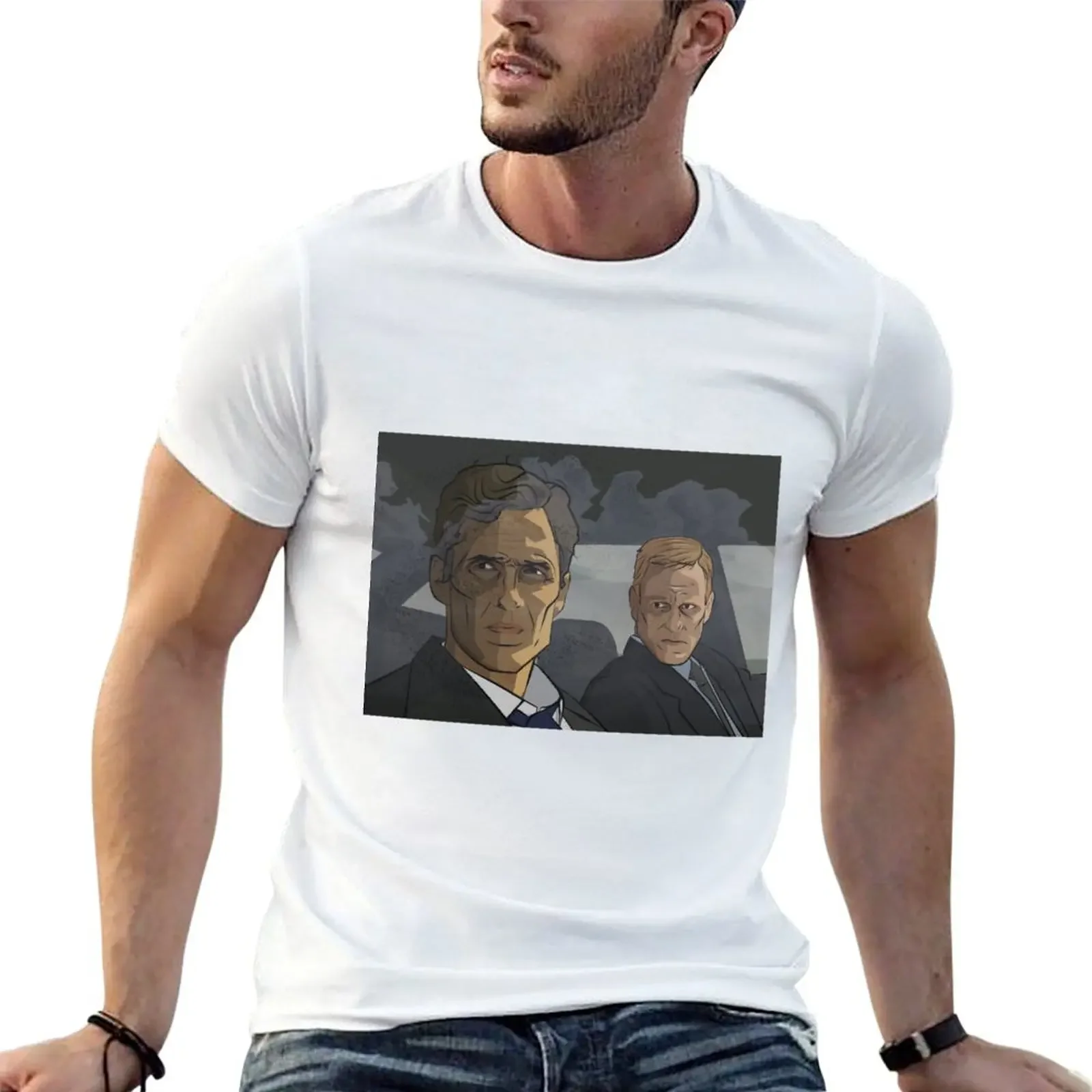 Футболка Настоящий детектив: ржа и марти эстетическая одежда футболки с аниме