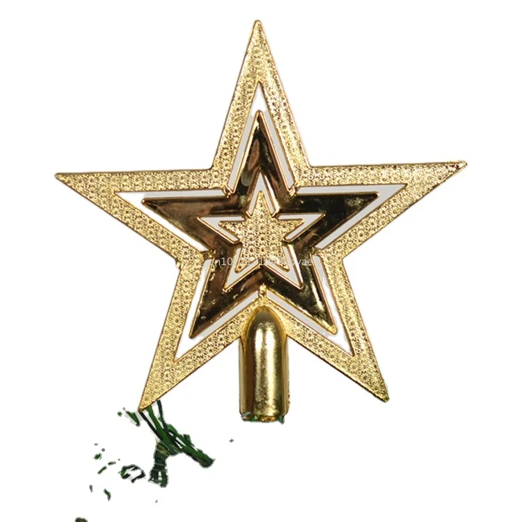 

Merry Christmas Tree Top Sparkle Stars Hang Xmas Decoration Treetop Topper supplies Christmas tree Decor