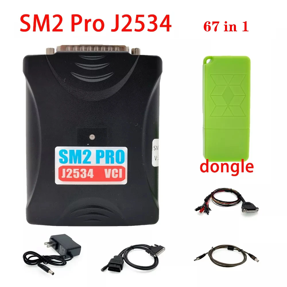 

Программатор ECU SM2 Pro J2534 VCI, электронный ключ 67 в 1 для чтения и записи, версии V1.20 FLASH EEPROM, скамейка с поддержкой OBD, 2023