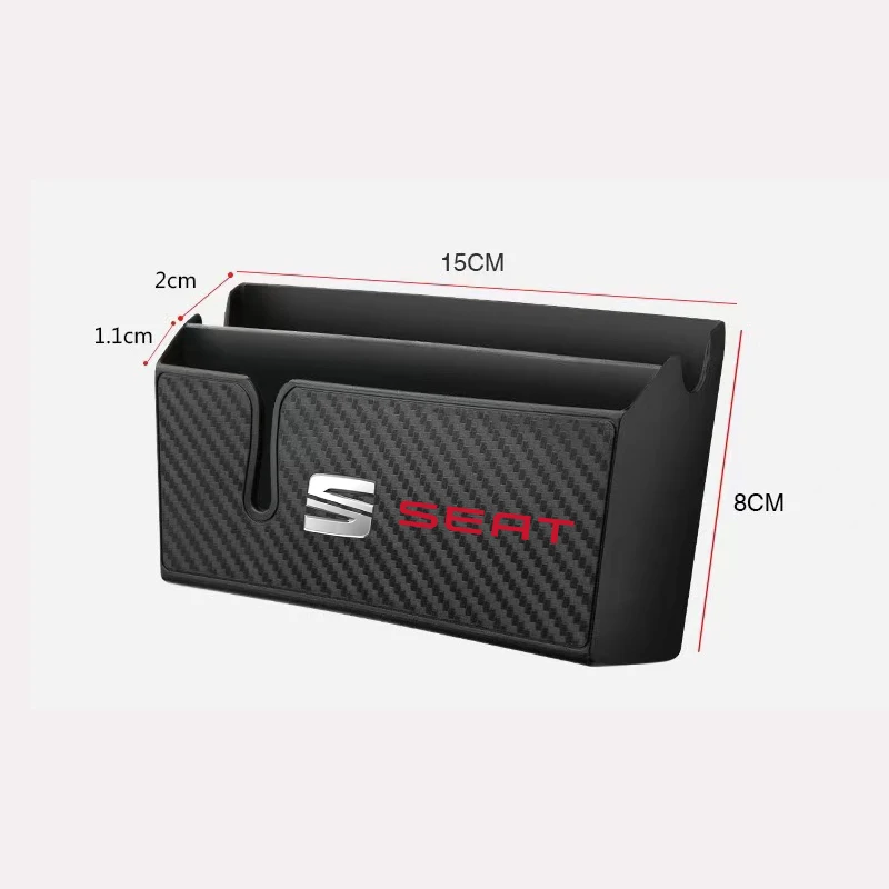 Автомобильный ящик для хранения сумка зарядки органайзер из углеродного волокна