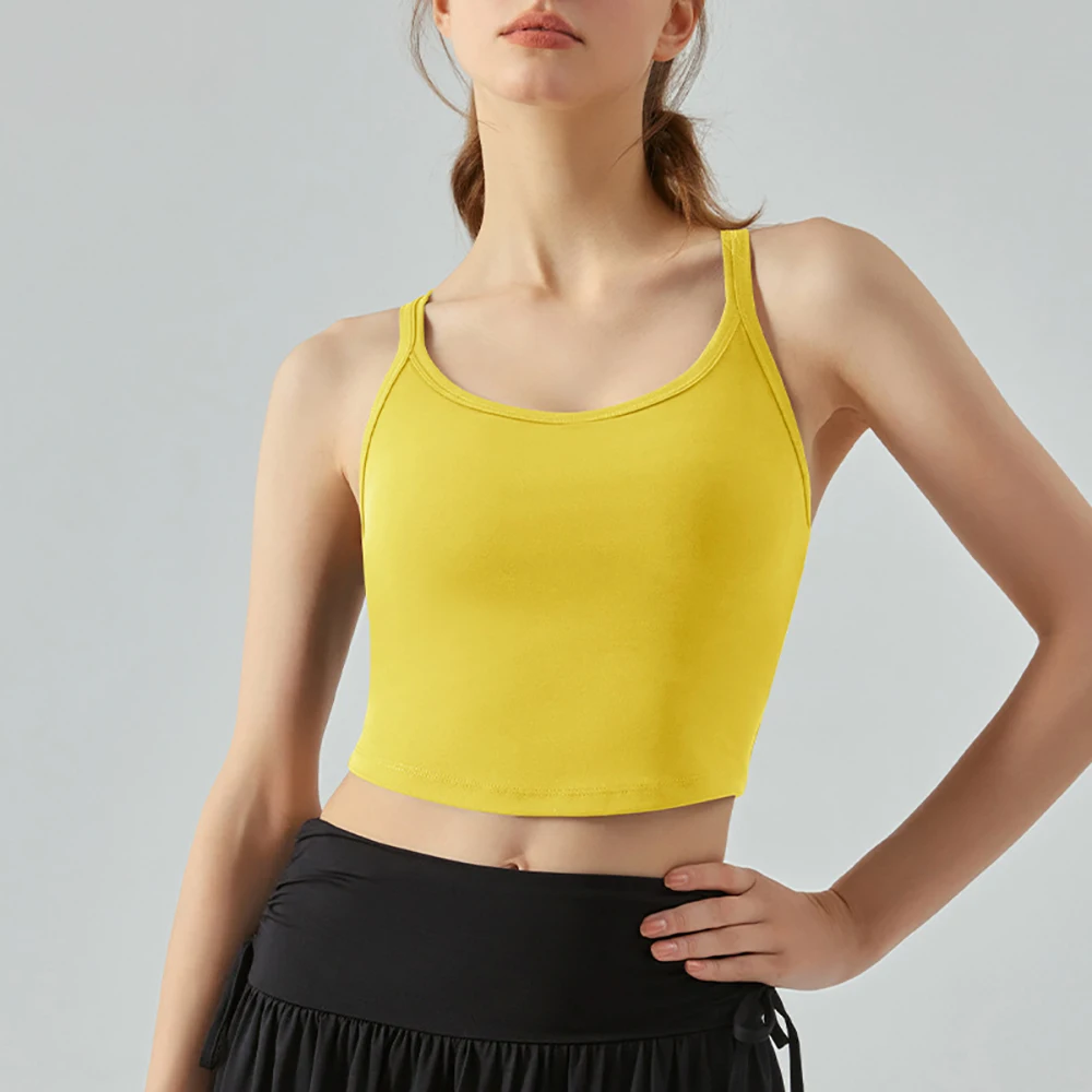 Yoga Top Women Sports Bra High Strength Breathable Tank Top Tights Yoga Bra Wireless Push Up Bra Fitness Tops Women Clothing