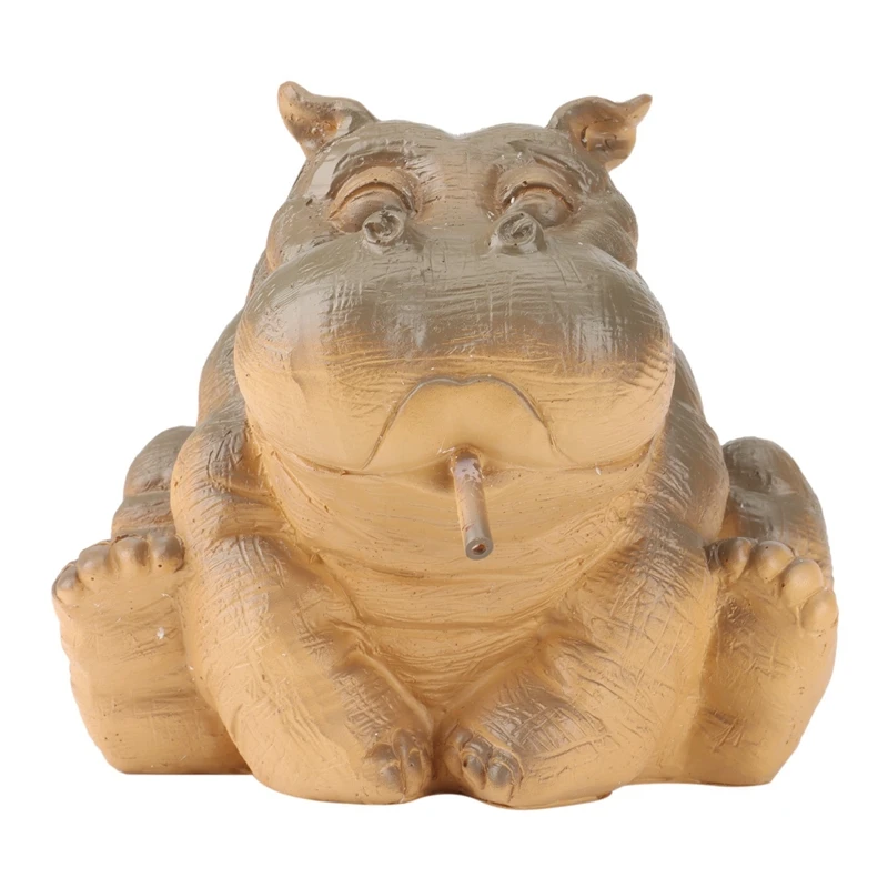 

Hippo Decor Pond Spitter Statue, Hippo Garden Statue Animal Pond Sprinkler, Animal Fountain For Garden Decoration