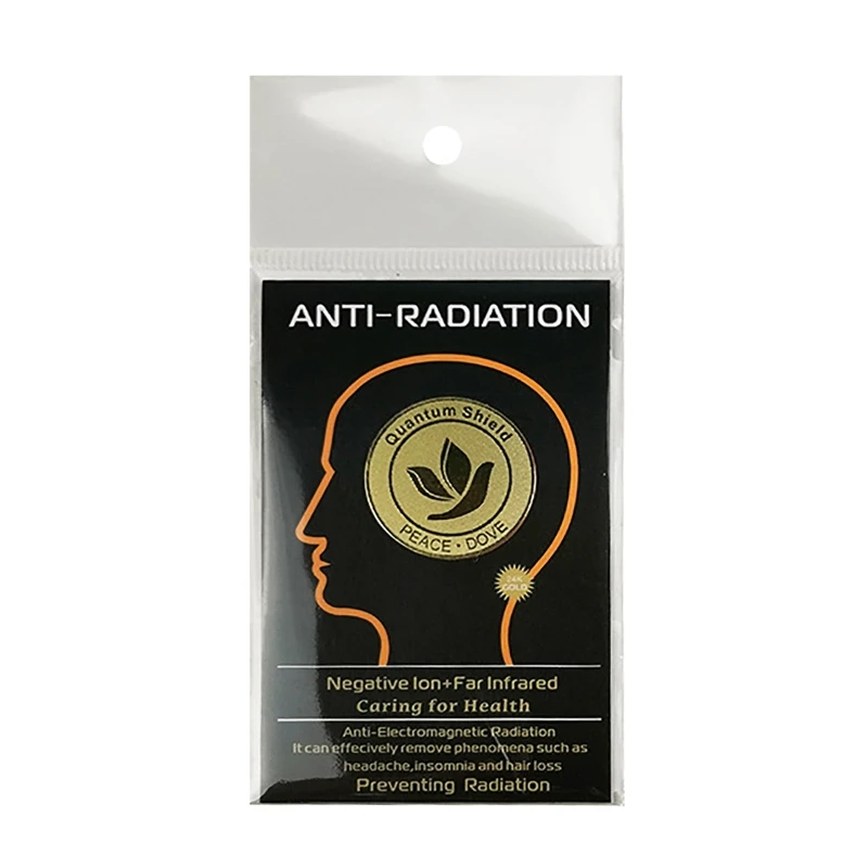 

Round Quantum Shields Sticker w/ Peace Dove Pattern Anti-Radiation Sticker EMF Protection Cell Phone Protector for Laptop