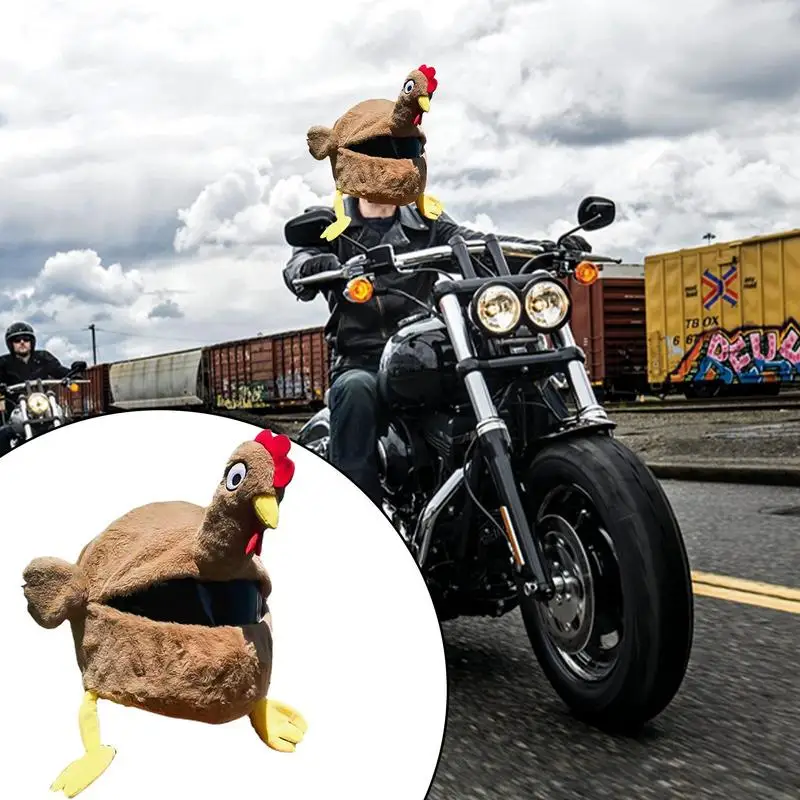 

Helmet Cover Cute Turkey Universal Soft Plush Headcover Comfortable Soft Fleece Skiing Head Warmer Trendy Motorcycle Bicycle hat