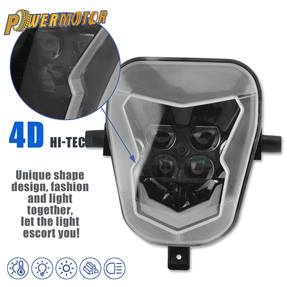 

Motorcycle LED Headlight for Honda CRF 450XR 450L 250 2019-2020 Fairing Motocross Headlamp Supermoto Enduro Headlight Dirt Bike