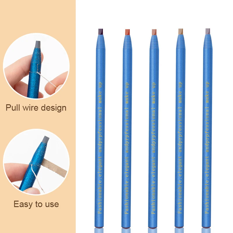 Карандаш для бровей водостойкий микроблейдинг трафарет ТИНТ тату макияж стойкий