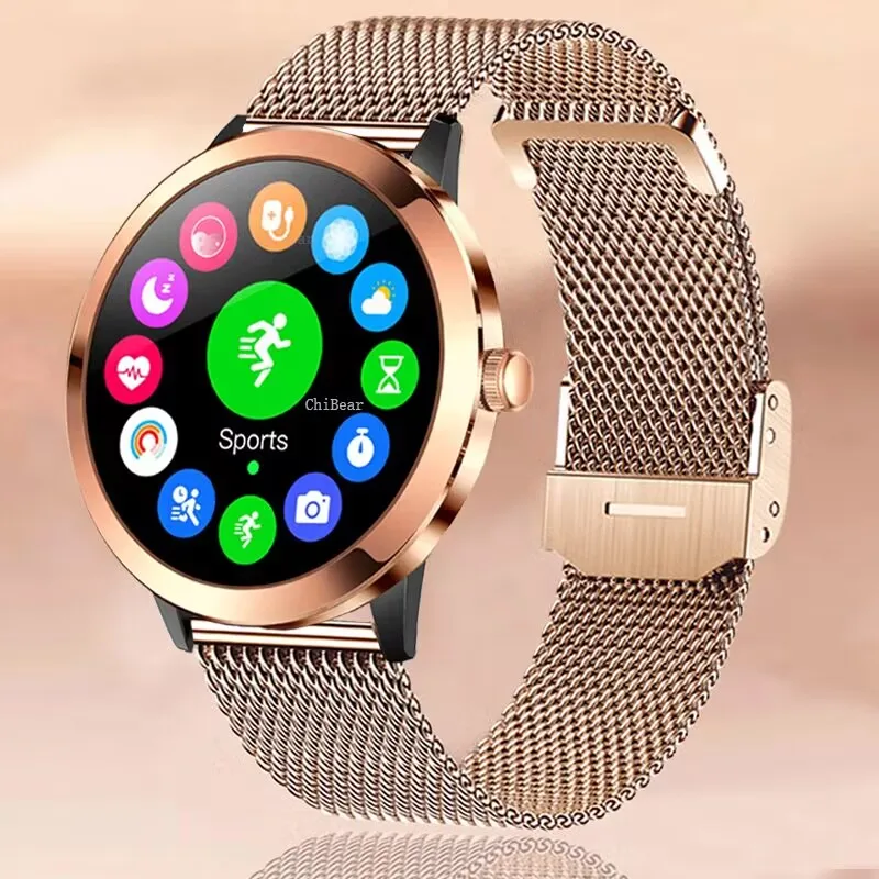 

Смарт-часы ChiBear женские ультратонкие, 1,32 дюйма, AMOLED, 360*360