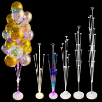 12set birthday party balloon stand wedding table arch kit balloon holder column baloon stick globos home decoration accessories