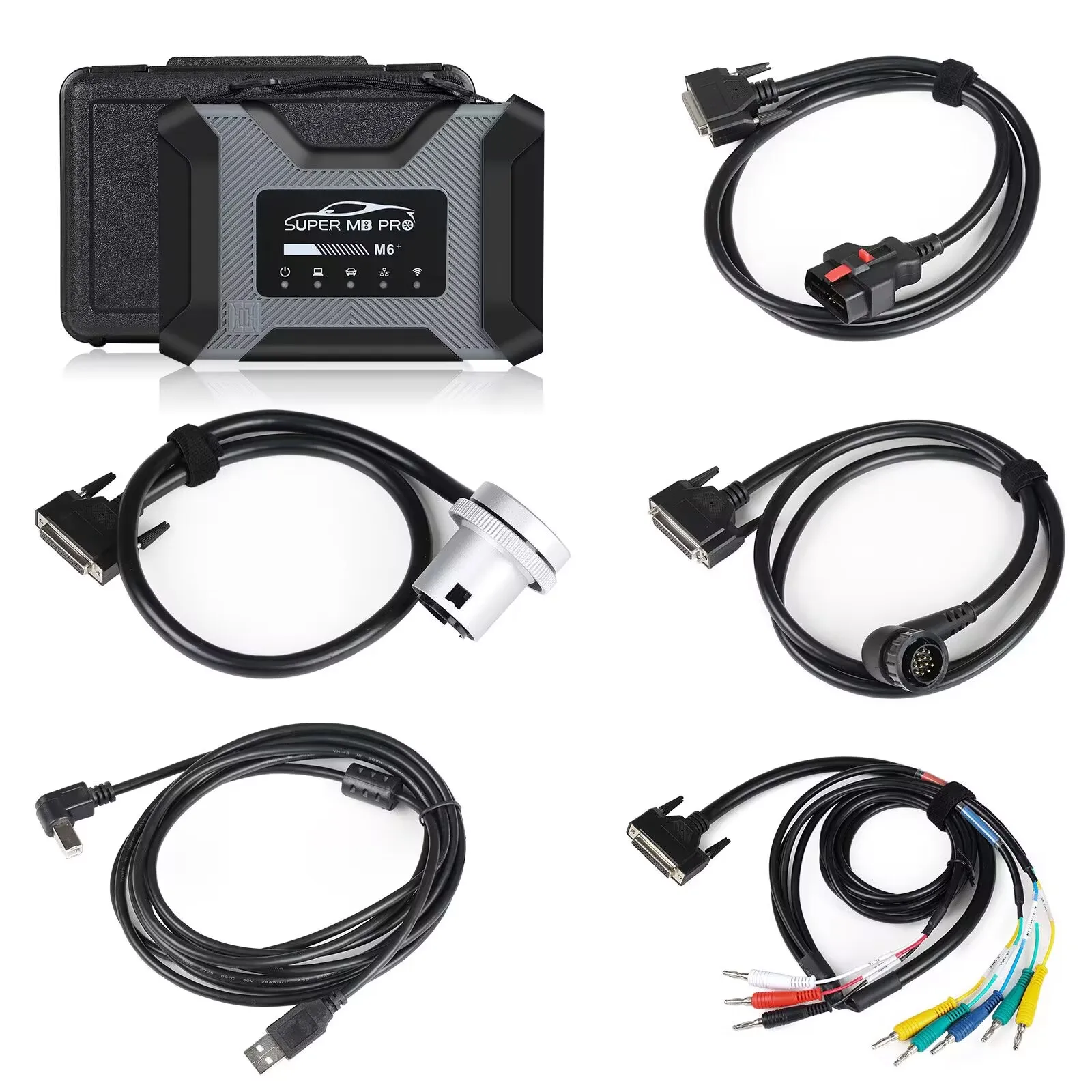 СУПЕР МБ ПРО М6 DoIP VCI с WLAN 14 Pins грузовики OBDII 16Pins автомобили WiFi-Simple-Connect Star Diagnostic C4 C6 C5 Действительно включен.