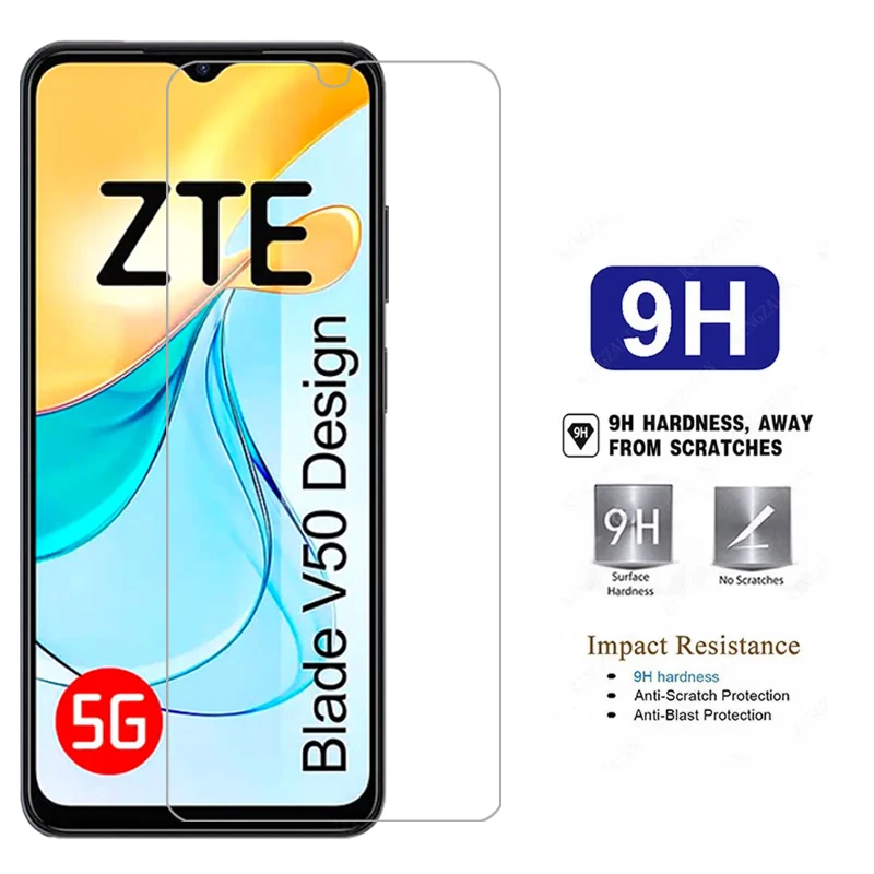 Защитное закаленное стекло для zte blade v50 пленка экрана bladev50 В 50 в 9h