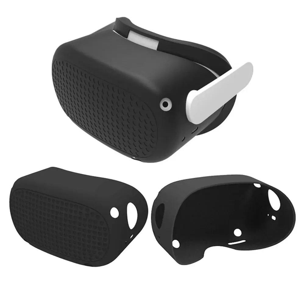 

For Oculus Quest 2 VR Accessories Silicone Protective Cover Shell Case Anti-Scratches Head Cover Protection For Quest2 Headset
