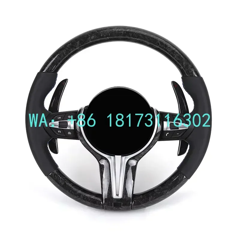Фото Руль M Sport из кованого карбона и кожи (полу-кожаный) для BMW F10 F20 F30 F32 F36 M3 F80 M4 F82 M2 F87 X3 F2, производство Китай, 2026 год, на заказ №1