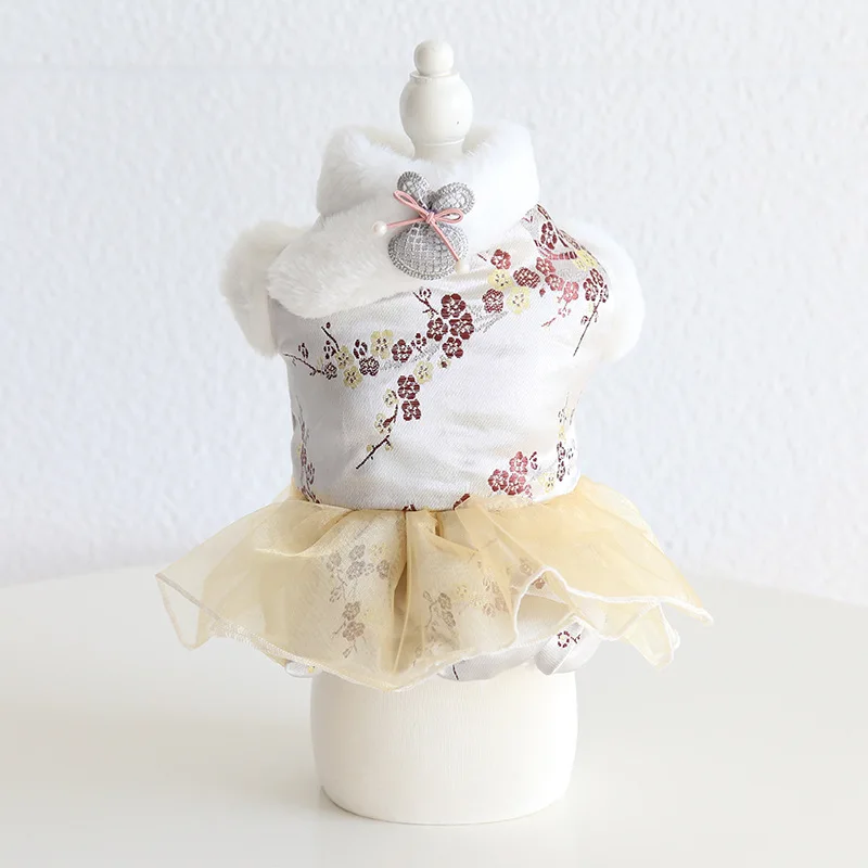 

Сумка для денег, кролик, китайский костюм Тан, хлопковая юбка, 22 осенне-зимняя одежда для кошек, одежда для домашних животных, одежда для соба...