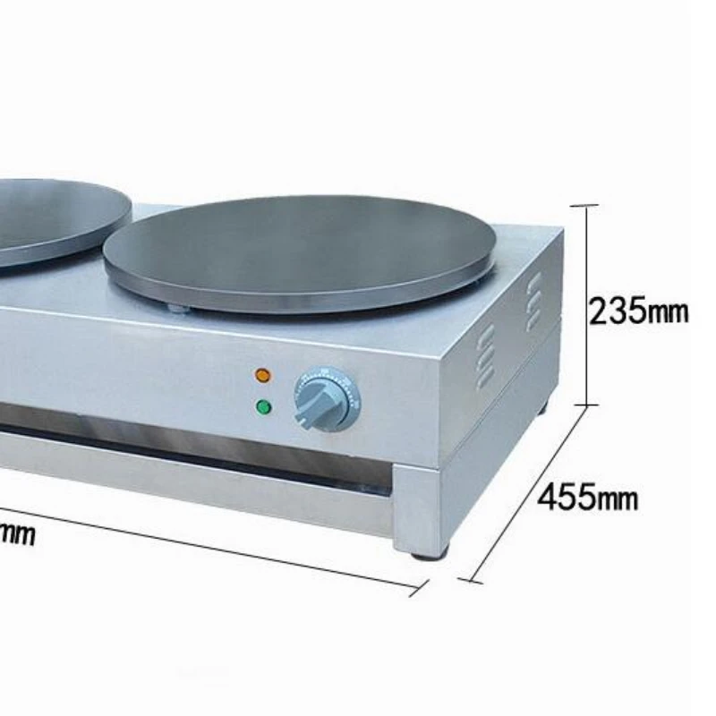 Электрическая блинница с двойной тарелкой 400 мм двойная коммерческая машина для