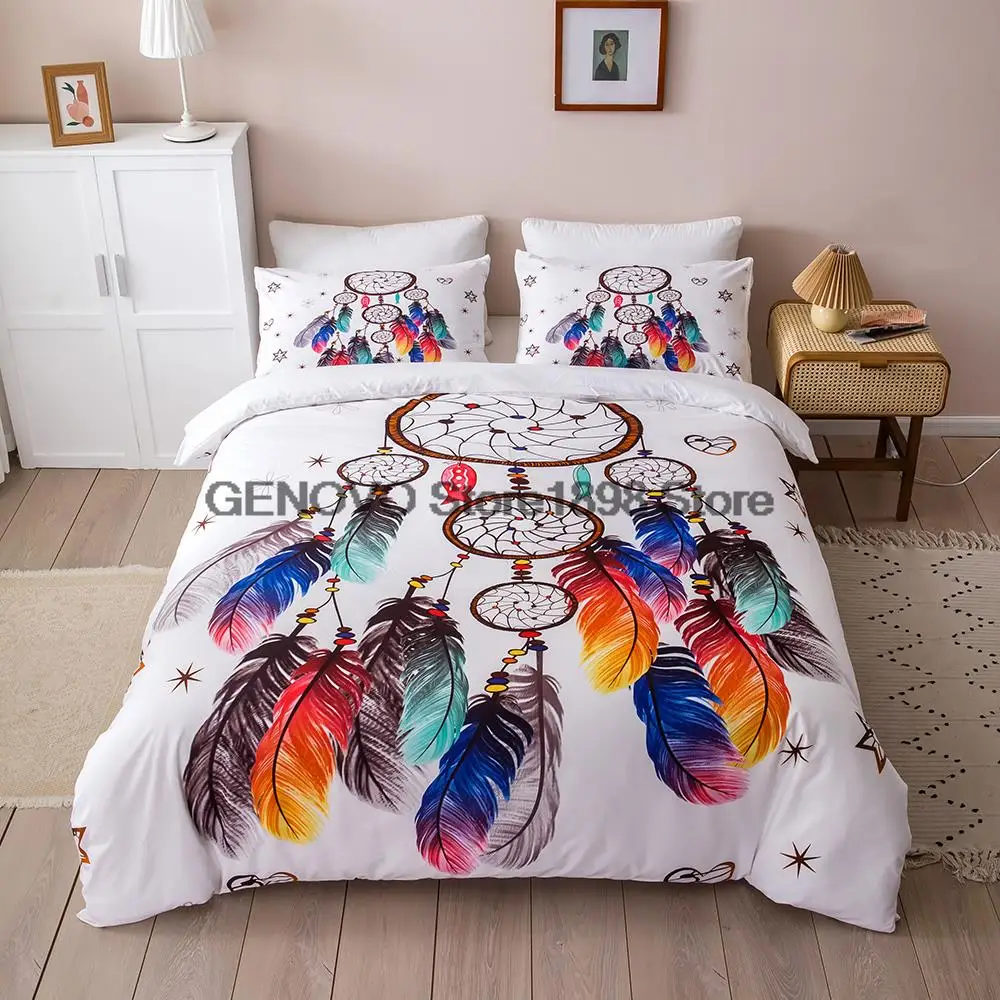 

Шикарный комплект с пододеяльником и чехлом в стиле «Ловец снов»