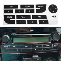 1 pc car radio button repair sticker for fiat grand punto radio stereo worn peeling button repair decals stickers
