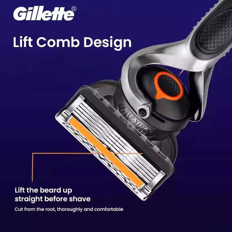 Фото Бритва Gillette Fusion 5 ProGlide, бритва для мужчин, сменные лезвия для бритвы Fusion 5 ProGlide, сменные кассеты для бритвы Gillette Fusion ProGlide для мужчин №3