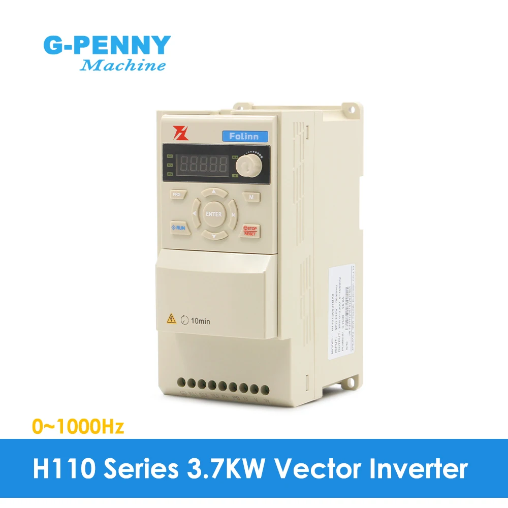 

Vector Inverter 3.7kw/4kw Fuling H110 Series VFD 0~1000Hz Frequency Converter for CNC Spindle Water Pump Other 3 Phase Motors