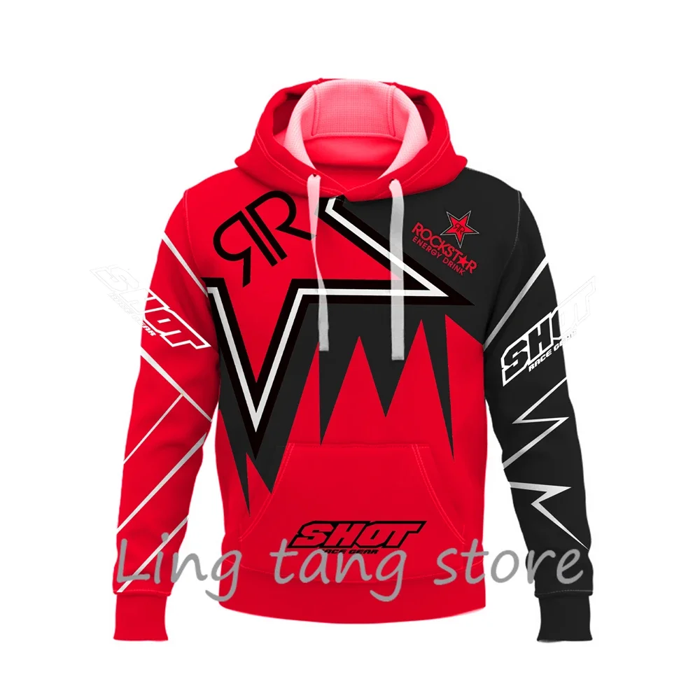 Мужская Пуловерная Толстовка С 3D Принтом Для Езды На Мотоцикле И Бездорожье