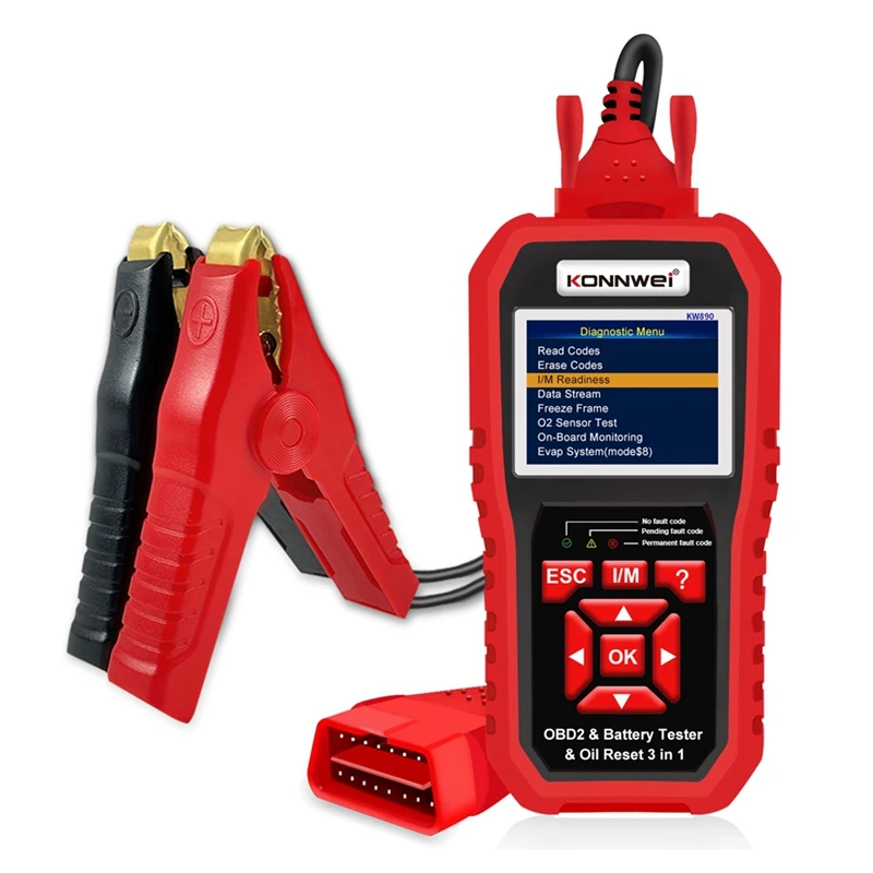 3 в 1 диагностический сканер KONNWEI KW890 для диагностики и сброса масла