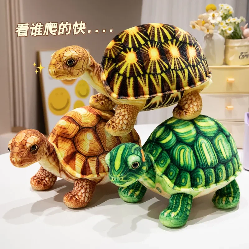 32/38 см искусственная черепаха плюшевые игрушки реалистичные красные